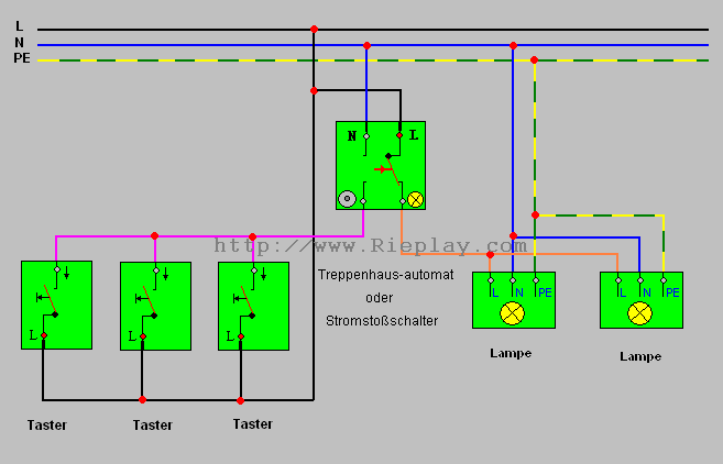 Tasterschaltung Elektroinstallationen Selbst Gemacht